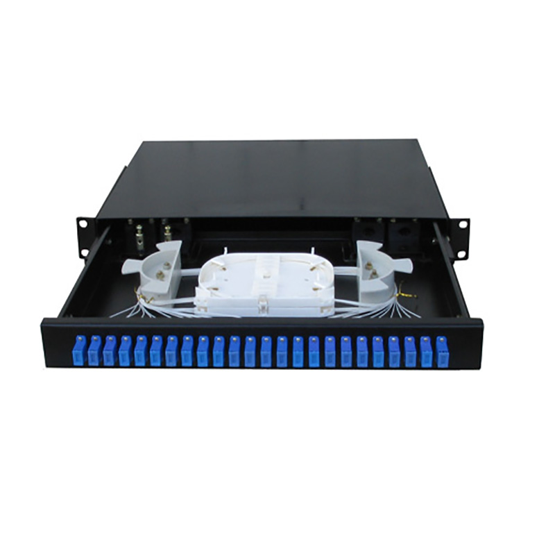 19' Rack-euned 24 Portus Fiber Optic Patch Panel