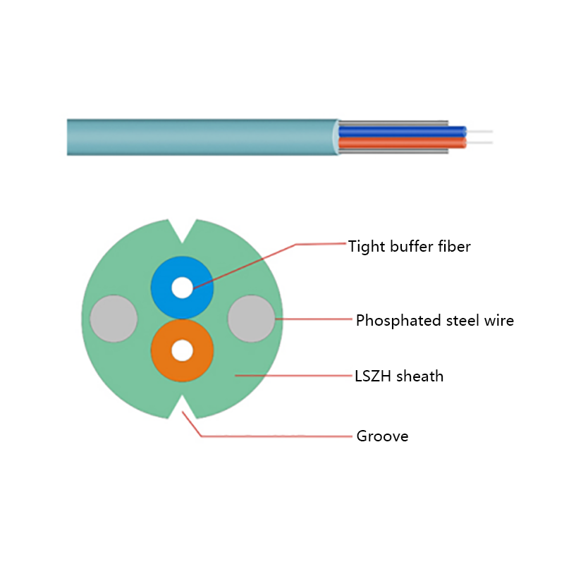 GJXJH FTTH Stricta Buffer Indoor Optica Fiber Cable